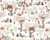 40 cm Reststück Patchworkstoff LOVE YOU TO THE MOON, Tier-Party, Dear Stella