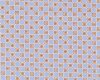 50 cm Reststück Patchworkstoff GYPSY CARAVAN mit Kreis-Muster, taubenblau-braun