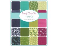 25 cm Reststück Patchworkstoff SIMPLY COLORFUL II, Farbverlauf, aubergine, Moda Fabrics