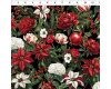 Patchworkstoff WINTER ENCHANTMENT, Blumen & Granatäpfel, schwarz, In The Beginning