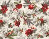 Patchworkstoff WINTER ENCHANTMENT, Beeren & Vögel, creme, In The Beginning