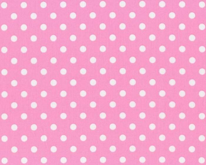70 cm Reststück MIT FEHLER Baumwolle DOTTO, größere regelmäßige Punkte, rosa