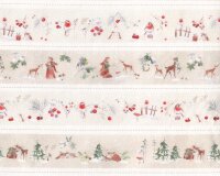 20-cm-Rapport Baumwollstoff STREIFEN WINTERZEIT, Sophia...