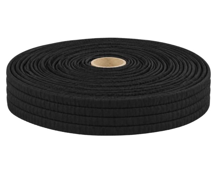 1,50 m - 2,80 m Teilstück Gepolstertes Ripsband STEPPER, 40 mm schwarz