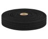 1,50 m - 2,80 m Teilstück Gepolstertes Ripsband STEPPER, 40 mm schwarz