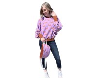 Baumwollsweatstoff DER DACKEL, lila, Cherry Picking