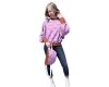 Baumwollsweatstoff DER DACKEL, lila, Cherry Picking