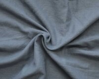 40 cm Reststück Leinenstoff ENZYM-WASHED, blaugrau,...
