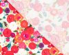 30 cm Reststück Viskosestoff COLORFUL mit Lurex, Rosen, PS fabrics