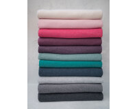 35 cm Reststück Baumwollfleece CASSY, pink meliert