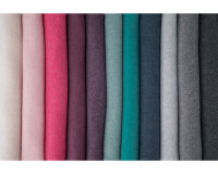 35 cm Reststück Baumwollfleece CASSY, pink meliert
