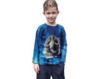 90-cm-Panel Sweatstoff ON THE ROCKS by Thorsten Berger, Mammut, blaugrau