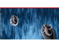 90-cm-Panel Sweatstoff ON THE ROCKS by Thorsten Berger, Mammut, blaugrau