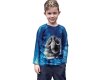 90-cm-Panel Sweatstoff ON THE ROCKS by Thorsten Berger, Mammut, blaugrau