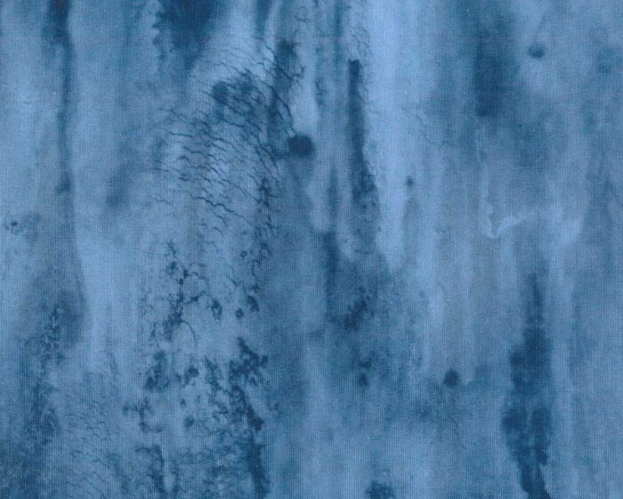 Sweatstoff ON THE ROCKS by Thorsten Berger, Batikoptik, blaugrau