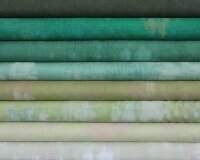 45 cm Reststück Patchworkstoff GRUNGE, uni streifig-meliert, kräftiges hellrot, Moda Fabrics