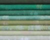 45 cm Reststück Patchworkstoff GRUNGE, uni streifig-meliert, kräftiges hellrot, Moda Fabrics