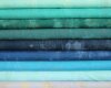 45 cm Reststück Patchworkstoff GRUNGE, uni streifig-meliert, kräftiges hellrot, Moda Fabrics