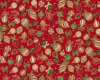 60 cm Reststück Metallic-Patchworkstoff HOLIDAY CHARMS, Kugeln, rot-gold, Robert Kaufman