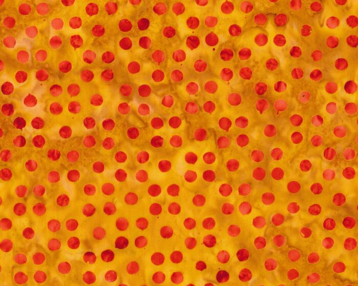 55 cm Reststück Batik-Patchworkstoff BALI DOTS GREAT, Punkte, hellbraun