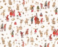 Baumwollstoff WEIHNACHTSMUSIKANTEN, Silke Leffler, Acufactum