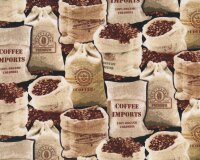 40 cm Reststück Patchworkstoff FRESH BREW,...