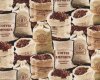 40 cm Reststück Patchworkstoff FRESH BREW, Kaffeesäcke