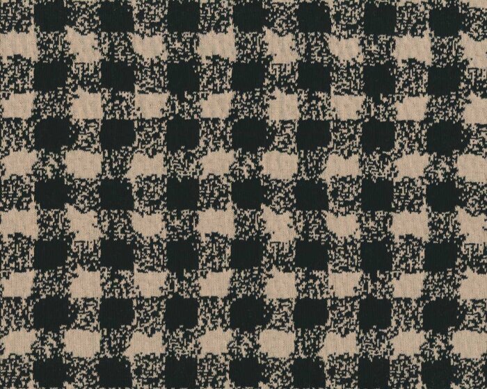 50 cm Reststück EcoVero Jacquard-Jersey IDA, Karomuster, Toptex