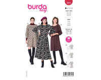 Schnittmuster Kleid ohne Reißverschluss, burda easy...