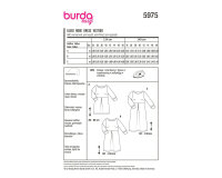 Schnittmuster Kleid ohne Reißverschluss, burda easy...