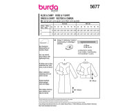 Schnittmuster Kleid & Shirt mit Teilungsnähten,...