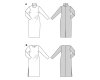Schnittmuster Kleid mit Drapierung, burda style 5684