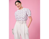 Schnittmuster Bluse mit Puffärmeln, burda easy 5687