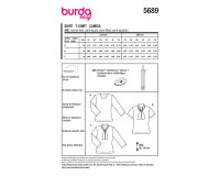 Schnittmuster Shirt mit Schluppe, burda easy 5689