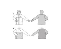 Schnittmuster Sportshirt und Jacke, burda style 5691
