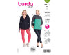 Schnittmuster Sportshirt und Jacke, burda style 5691