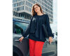 Schnittmuster Bluse mit Volant oder Trompetenärmel burda style 5692