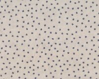 Patchworkstoff EMI YUKI, Blüten, beige-dunkelblau,...