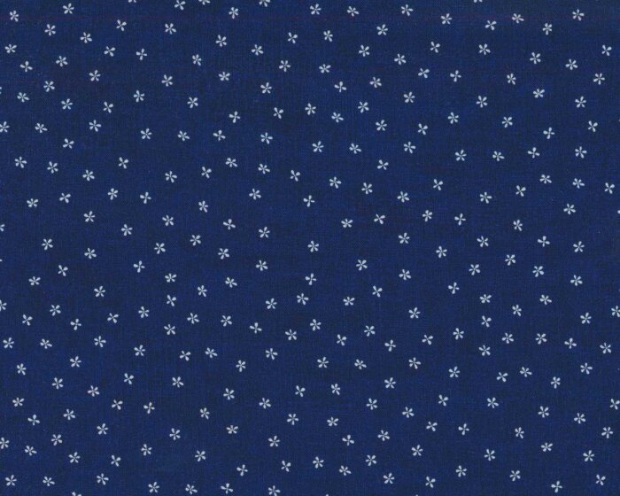 Patchworkstoff EMI YUKI, Blüten, dunkelblau, Sevenberry