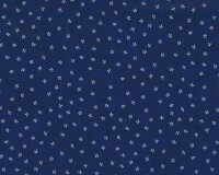 Patchworkstoff EMI YUKI, Blüten, dunkelblau, Sevenberry