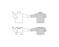 Schnittmuster kuscheliger Pullover, Rollkragen, burda 5710