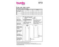 Schnittmuster Shiftdress & Etuikleid, burda style 5713