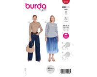 Schnittmuster Shirt mit Cutout oder Stehkragen, burda...