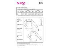 Schnittmuster Shirt mit Cutout oder Stehkragen, burda...
