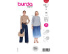 Schnittmuster Shirt mit Cutout oder Stehkragen, burda style 5717