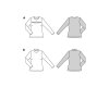 Schnittmuster Shirt mit Cutout oder Stehkragen, burda style 5717