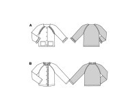 Schnittmuster für Kinderjacke mit Rüschen, burda kids 9203