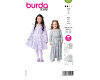 Schnittmuster Kleid für Kinder mit Gürtel, burda kids 9206