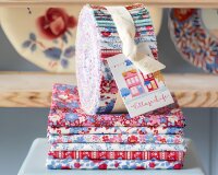 Patchworkstoff VILLAGE LIFE, Vintage-Blumen, creme, Tilda