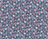 Patchworkstoff VILLAGE LIFE, Vintage-Blumen, dunkelblau, Tilda